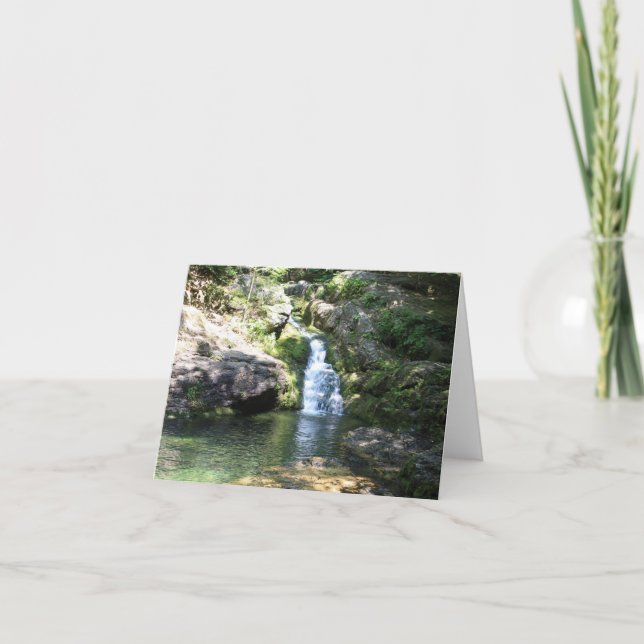 Rattlesnake Pool Waterfall Note Card (Front)
