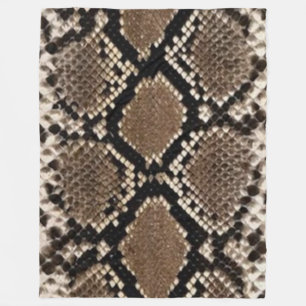 RATTLESNAKE SKIN FLEECE BLANKET