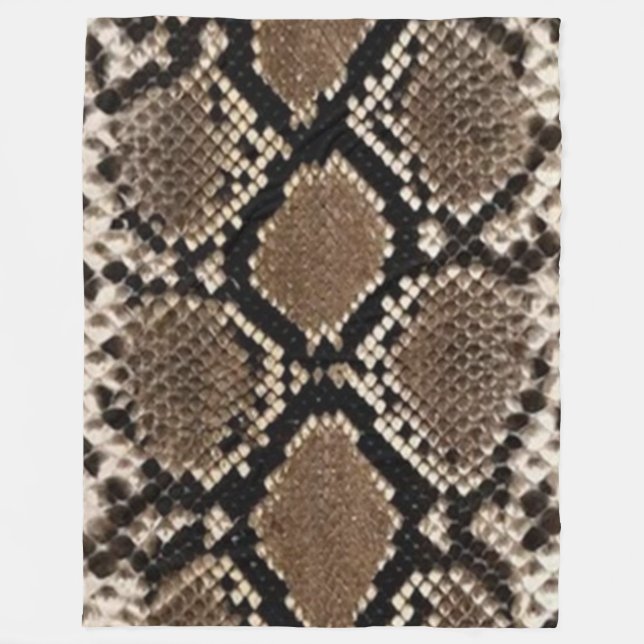 RATTLESNAKE SKIN FLEECE BLANKET (Front)