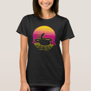 Rattlesnake Snake Reptile Herpetologist Retro Vint T-Shirt