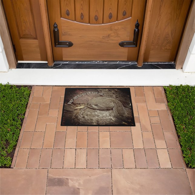 Rattlesnake Welcome Doormat (Outdoor)