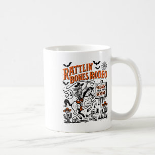 Rattlin' Bone Rodeo Western Cowboy Halloween Spook Coffee Mug