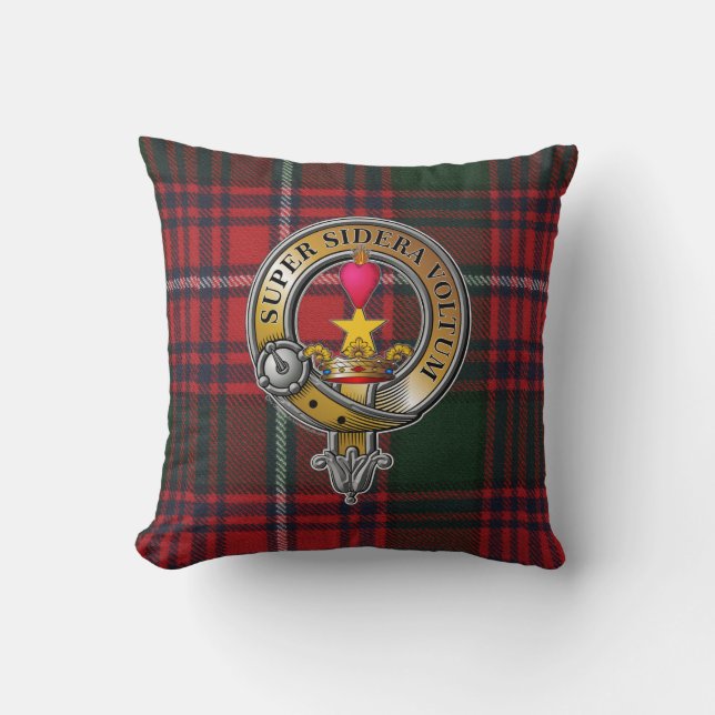 Rattray Tartan & Badge Cushion (Front)