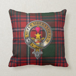 Rattray Tartan & Badge Cushion