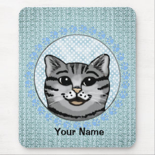 Ratzy Cat Face Mousepad
