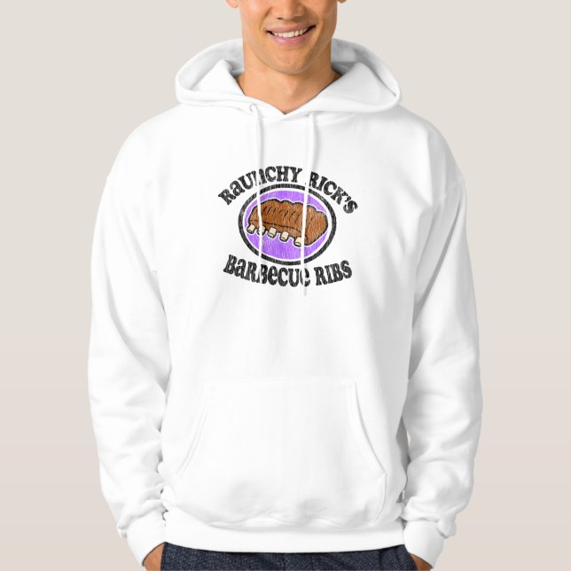 Raunchy Rick's Barbecue Ribs Hoodie (Front)