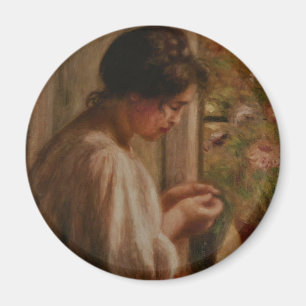 Ravaudeuse à la fenêtre magnet