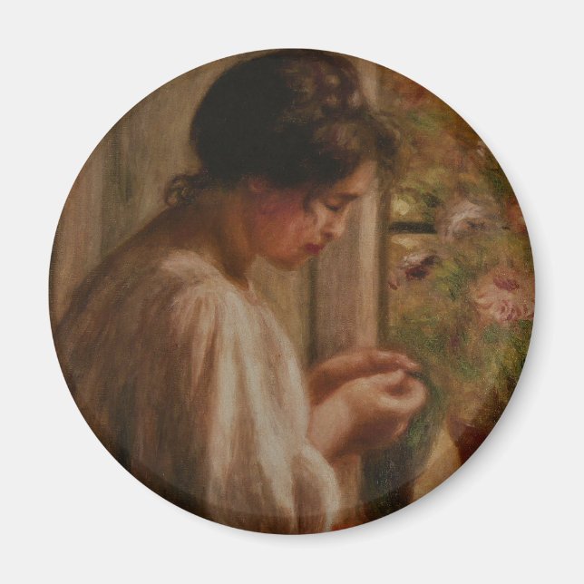 Ravaudeuse à la fenêtre magnet (Front)