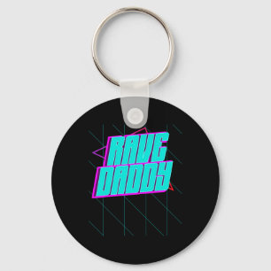 Rave Daddy House Music Techno Music Rave Party Fat Key Ring