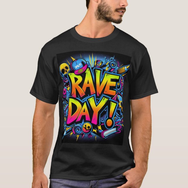 Rave Day! - Throwback T-Shirt (Front)