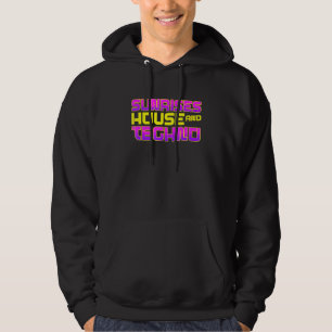 Rave DJ EDM Sunrises House And Techno Hoodie