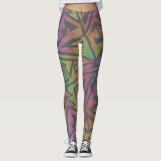 Rave EDM Rainbow Grey Leggings