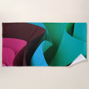 Rave Flow Movement Design Beach Towel