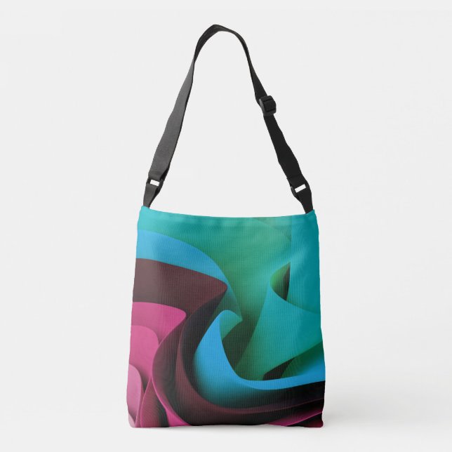 Rave Flow Movement Design Crossbody Bag (Back)