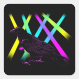 Rave-n Square Sticker