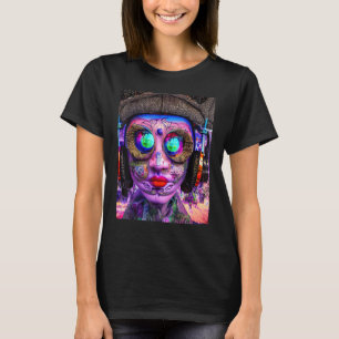Rave Party Psychedelic EDM Trance Club DJ design_1 T-Shirt