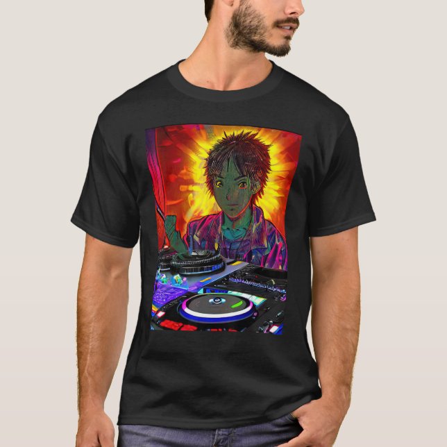 Rave Party Psychedelic EDM Trance Club DJ design_2 T-Shirt (Front)