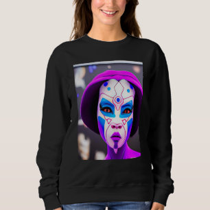 Rave Party Psychedelic EDM Trance Club DJ Neon 3 Sweatshirt
