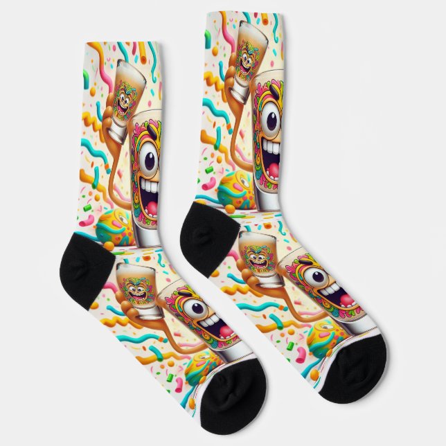 Rave Party Shot Glass Socks (Right)