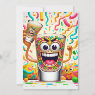 Rave Party Shot Glass – vibrant Fun Invitation