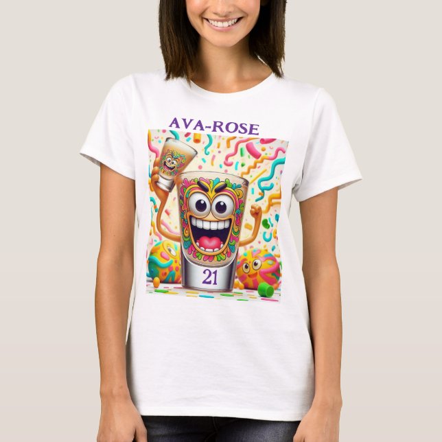 Rave Party Shot Glass – vibrant Fun  T-Shirt (Front)