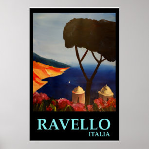 Ravello Italy  - Retro Style Poster