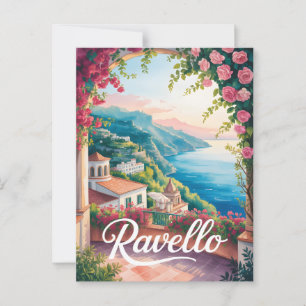 Ravello watercolor postcard