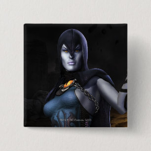 Raven 15 Cm Square Badge