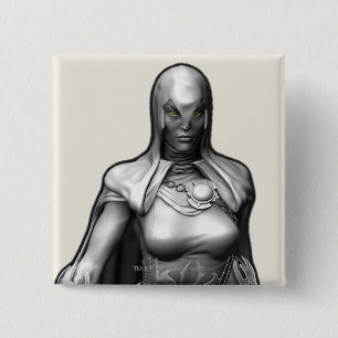 Raven 15 Cm Square Badge