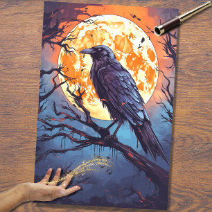 Raven 2 Halloween Decoupage Paper