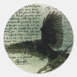 Raven 3 classic round sticker