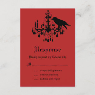 Raven and Damask RSVP