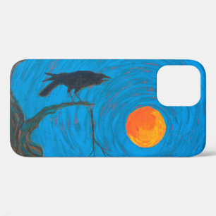 Raven and Full Moon iPhone 12 Case