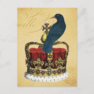 Raven and Royal Crown Postcard