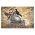 Raven and Skulls Floral Vintage