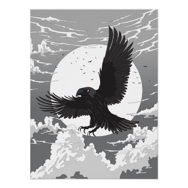 Raven And The Moon Poster (Front)