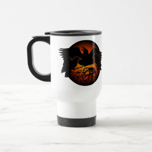 Raven Art Mug Wild Bird Travel Mug Raven  Mugs