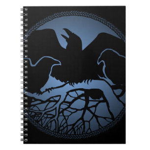 Raven Art Notebook Crow Art Journal Book