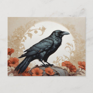 Raven Art Postcard