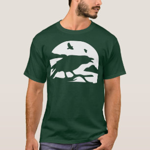Raven At Night Halloween Trendy Aesthetic607 T-Shirt