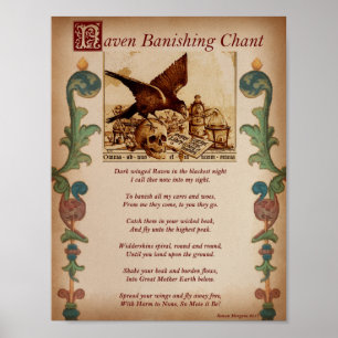 RAVEN BANISHING CHANT POSTER