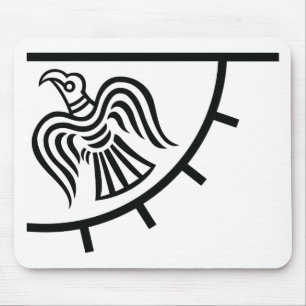 Raven Banner (Viking Flag) Mouse Pad