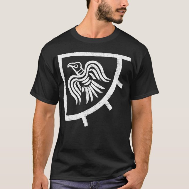 Raven Banner Viking Flag T-Shirt (Front)