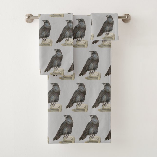 Raven Bath Towel Set (Insitu)