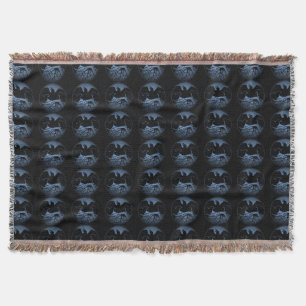 Raven Bird Blanket Spirit Animals Throw Blankets