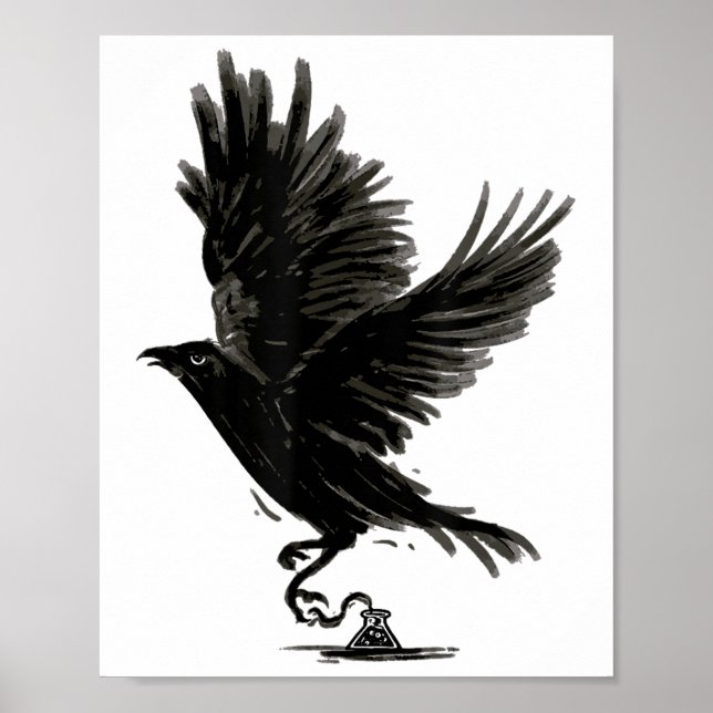 Raven Bird Crow Tattoo _1  Poster (Front)