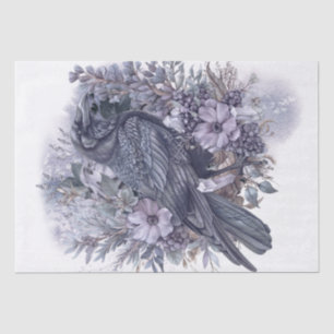 Raven Bird Purple Mystical Amethyst Tissue Paper
