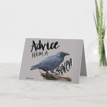 Raven Birthday or Thinking of You Card