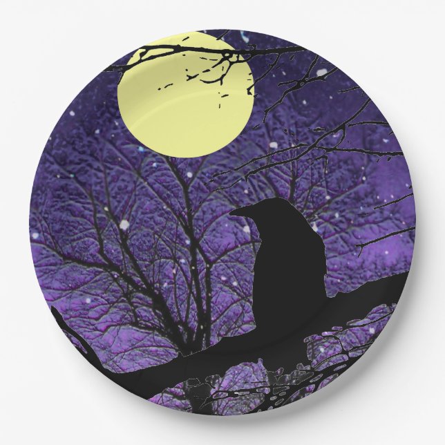 Raven by Alexandra Cook aka Linandara Paper Plate (Front)