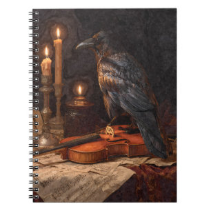 Raven Candlelight Violin Notebook